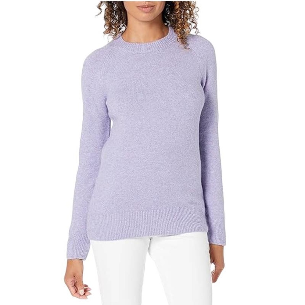 CASLON Long Sleeve Ribbed Knit Pullover Sweater Blue Women's Size Large